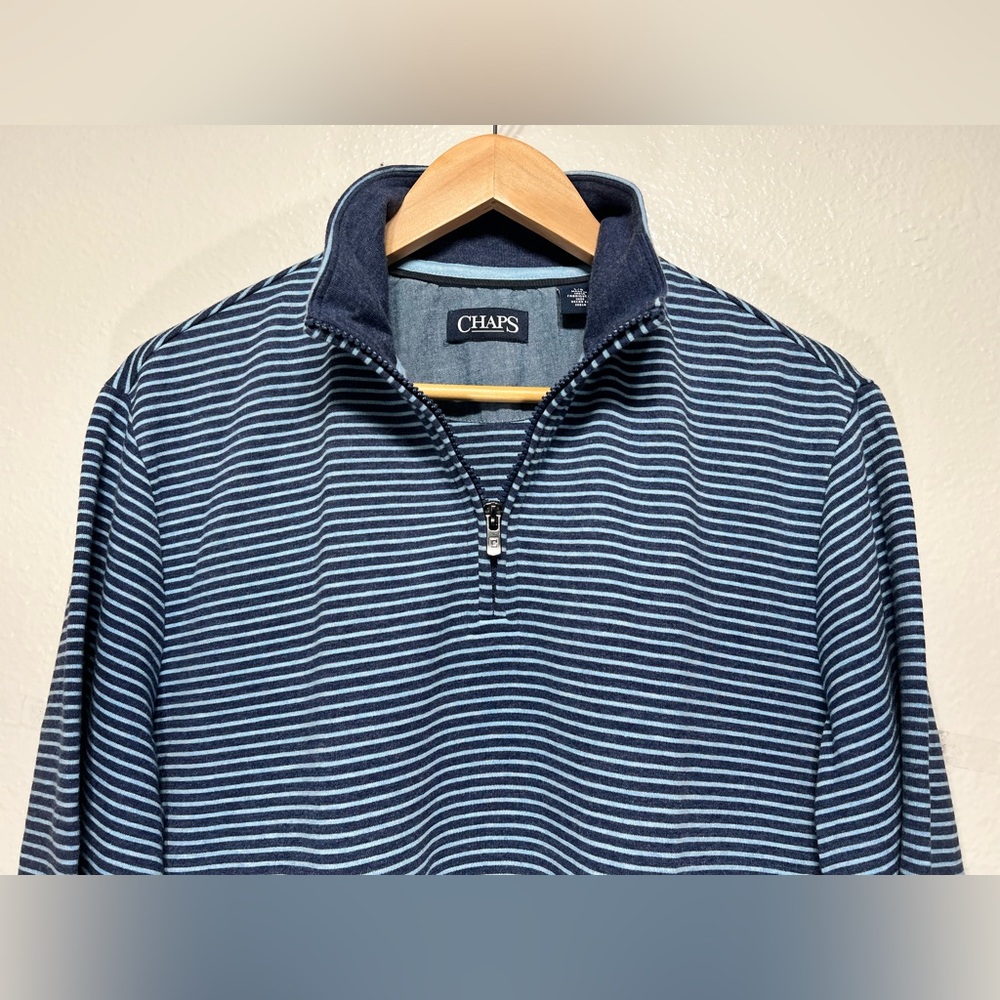 Chaps Sweater Quarter Zip Pullover Men’s L Classic Fit! Great Condition!!